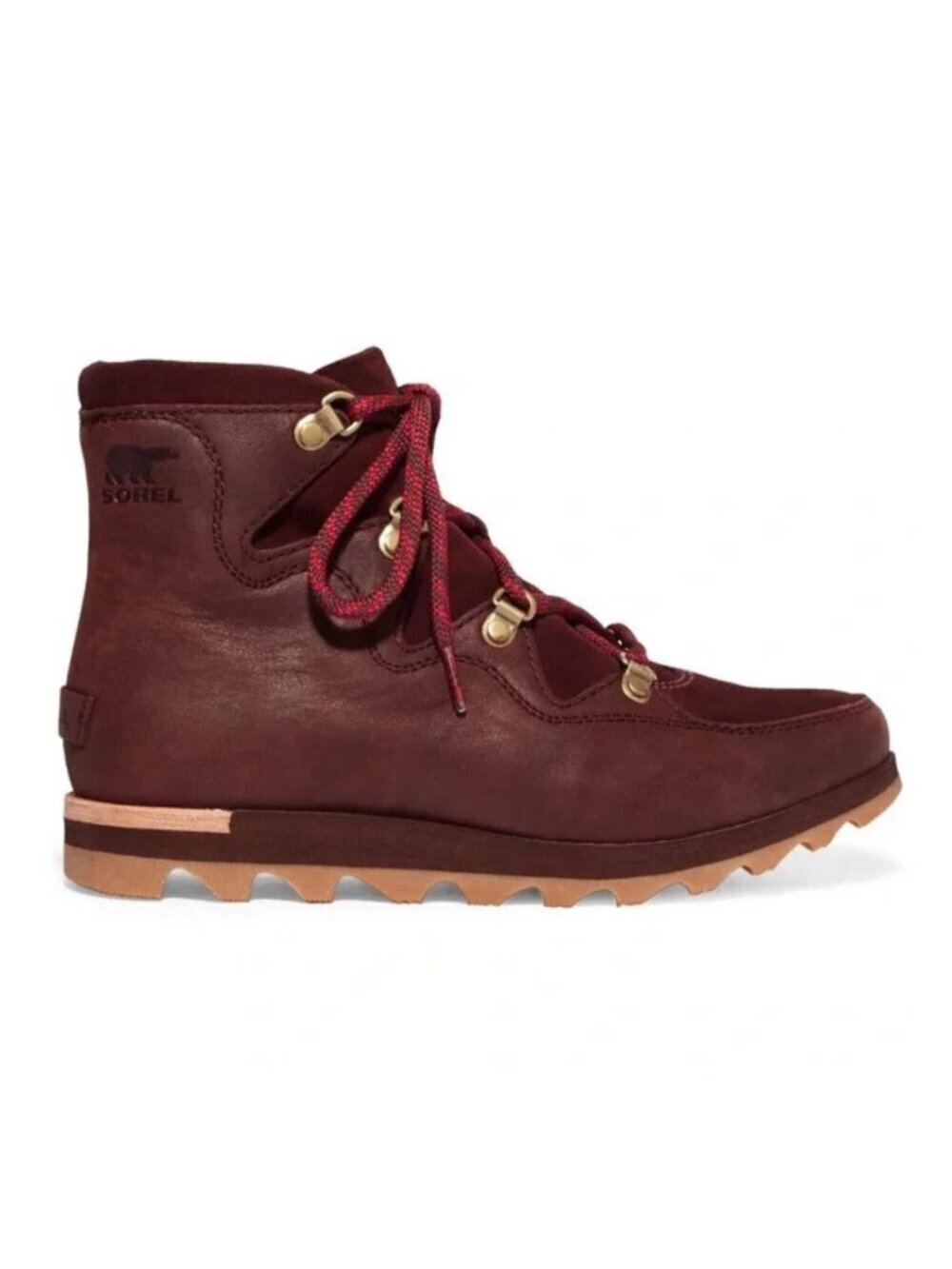 Sorel Women's Burgundy Sneakchic Alpine Boots Size 7.5 - Picture 2 of 10
